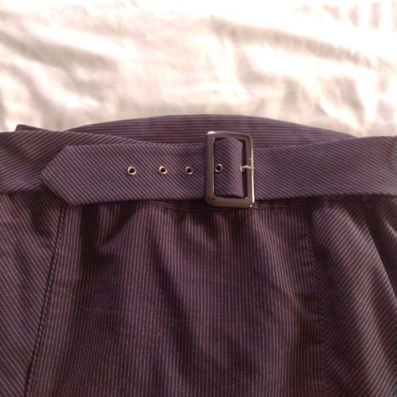 Apt. 9 black and white micro striped professional pencil skirt with belt size 12 - Picture 6 of 7